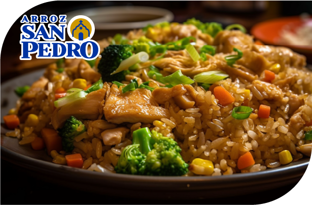 Arroz San Pedro frito tipo cantones