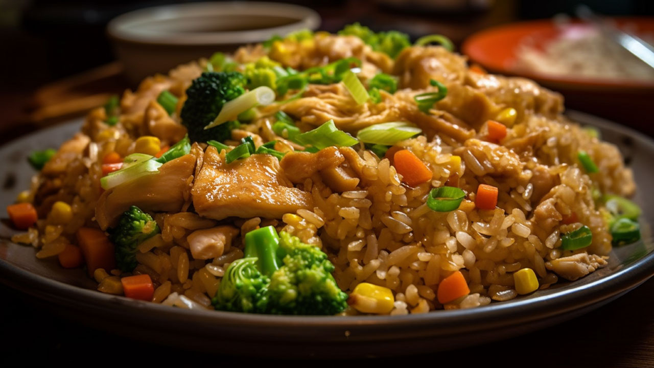 Arroz San Pedro frito tipo cantones